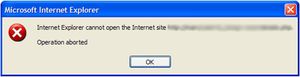 Operation Aborted - IE and javascript