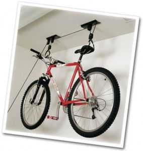 Overhead bike storage